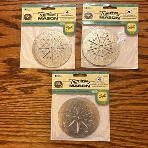 NWT 12 Transform Mason Jar Daisy Lid Inserts for Potpourri or Candle Crafts